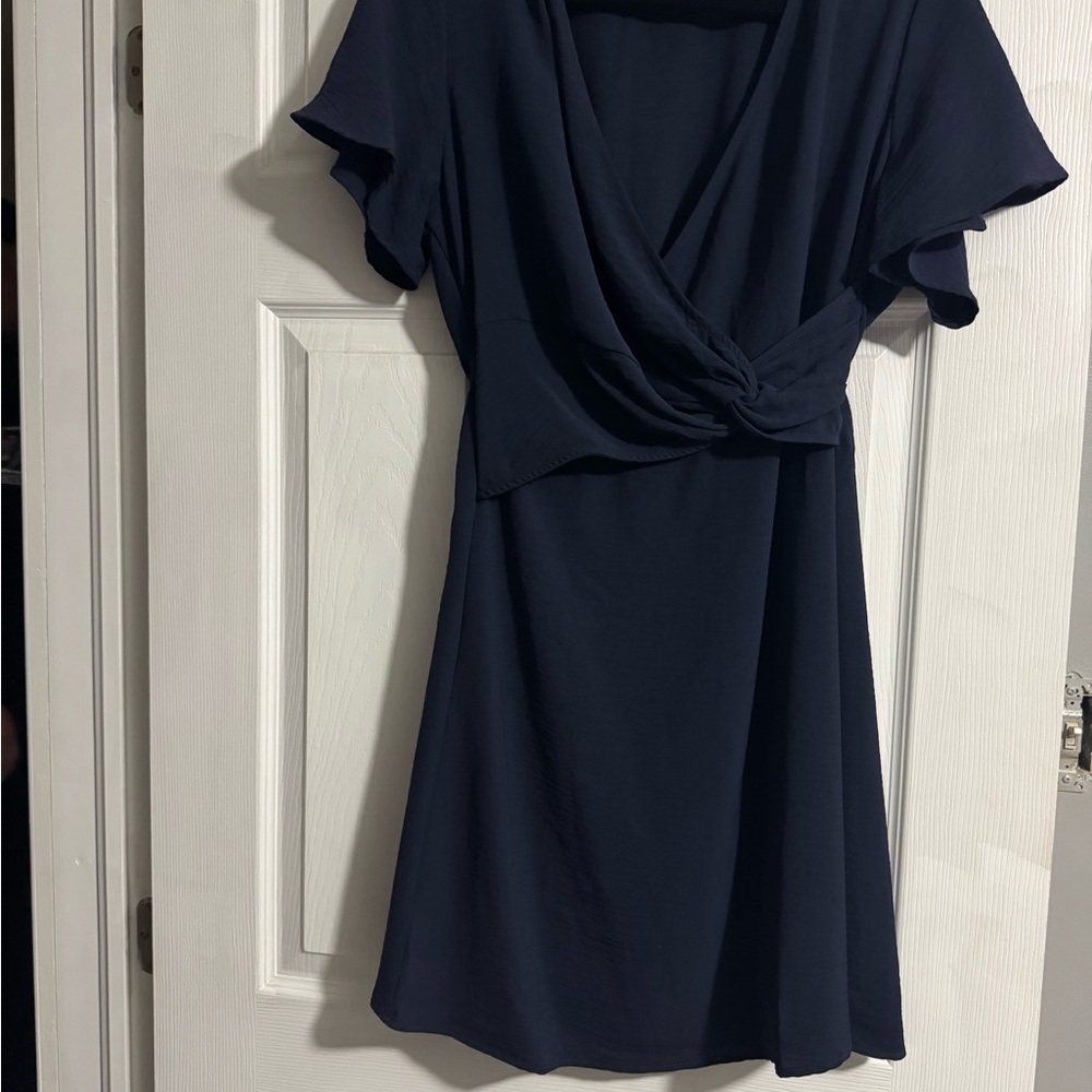 Elegant Navy Blue Dress